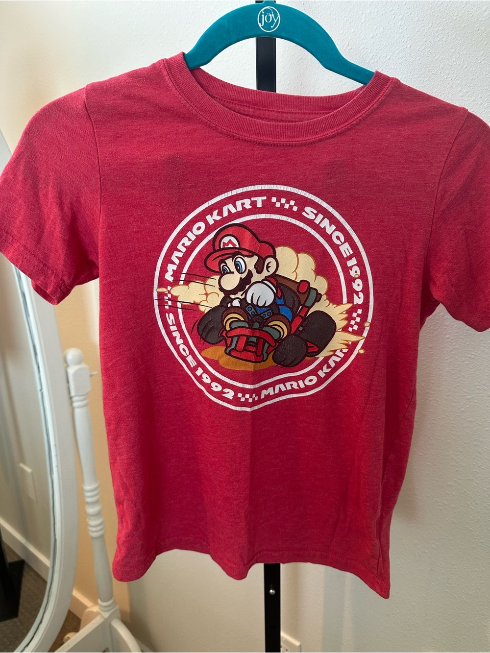 Nintendo Red Mario Kart Kids Tee with Character Graphic